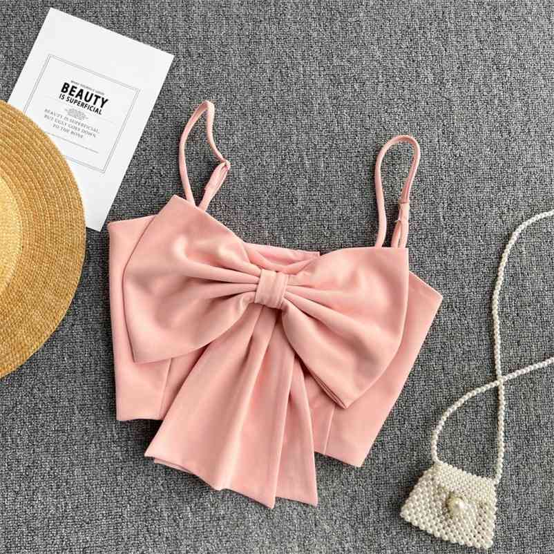 Women Bow Show Waist Versatile Suspender Vest Sexy Solid Color Slim Short Fashion Spring Summer 11B771 210525, White
Women Bow Show Waist Versatile Suspender Vest Sexy Solid Color Slim Short Fashion Spring Summer 11B771 210525, White