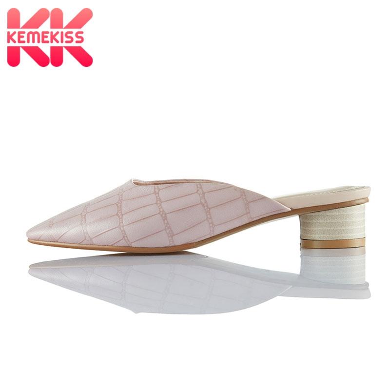 Sandals KemeKiss Summer Real Leather Women Slip On Soft Shoes Fashion Pattern Pointed Toe Daily Footwear Size 34-40, Black
Sandals KemeKiss Summer Real Leather Women Slip On Soft Shoes Fashion Pattern Pointed Toe Daily Footwear Size 34-40, Black