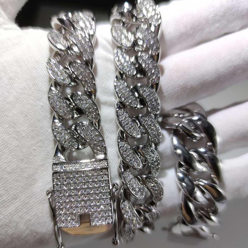 16mm Wide Cubic Zirconia Paved Bling Iced Out Solid Round Cuban Chain Chokers Necklaces For Men Hip Hop Rapper Jewelry Chains
16mm Wide Cubic Zirconia Paved Bling Iced Out Solid Round Cuban Chain Chokers Necklaces For Men Hip Hop Rapper Jewelry Chains