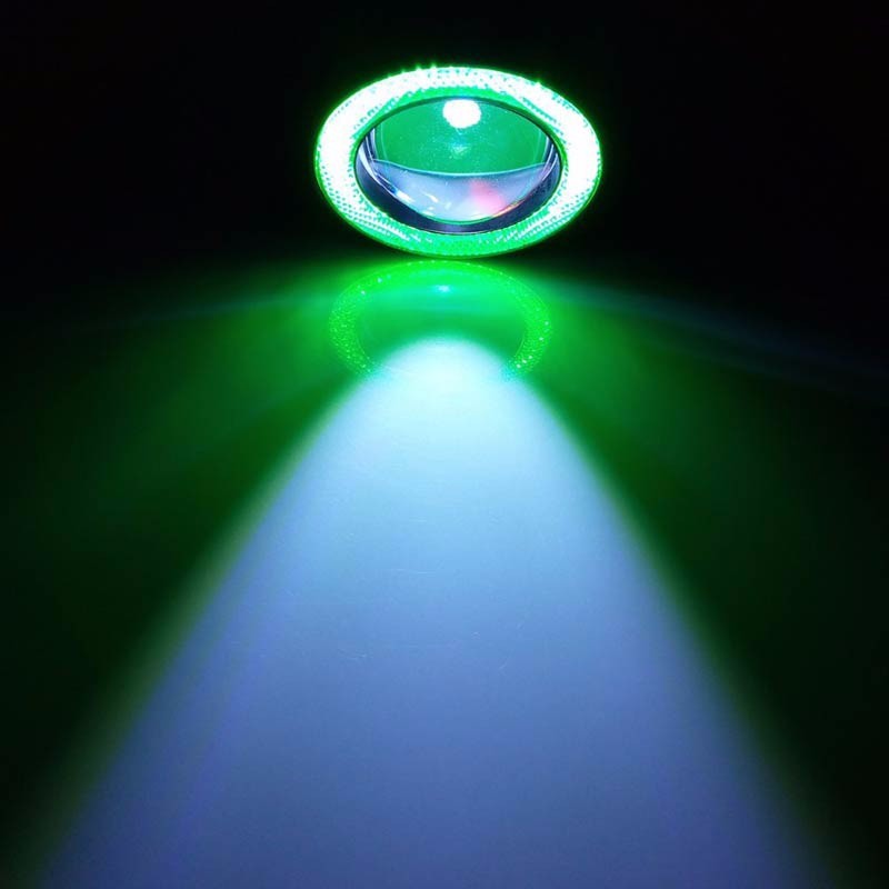 Car COB 1200LM 30W LED Fog Light White Angel Eye DRL Driving Projector Signal Bulbs Fog Lamps Auto Tuning Car Lamp