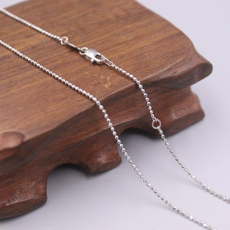 Chains Real Platinum 950 Necklace Women's Cable Chain Female 1.1mm Carved Beads 18inch Neckalce Jewellery Gift, Silver
Chains Real Platinum 950 Necklace Women's Cable Chain Female 1.1mm Carved Beads 18inch Neckalce Jewellery Gift, Silver
