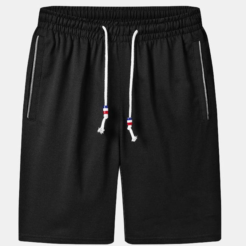 Summer men's pants casual shorts straight elastic belt sports loose five stretch beach large running, Black
Summer men's pants casual shorts straight elastic belt sports loose five stretch beach large running, Black
