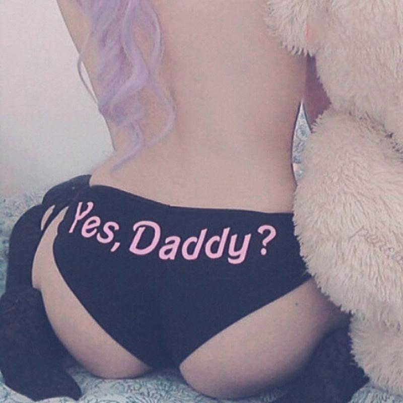 Women' Panties Women Sexy Lingerie G-string Briefs Underwear T String Thongs Knickers Yes Daddy Letter Printed Ladies, Black
Women' Panties Women Sexy Lingerie G-string Briefs Underwear T String Thongs Knickers Yes Daddy Letter Printed Ladies, Black