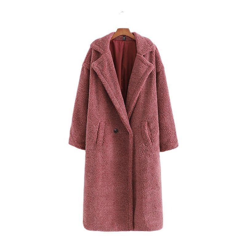 Women' Wool & Blends Autumn Winter Women Leather Pink Teddy Coat Stylish Female Thick Warm Cashmere Jacket Casual Girls Streetwear, As pic
Women' Wool & Blends Autumn Winter Women Leather Pink Teddy Coat Stylish Female Thick Warm Cashmere Jacket Casual Girls Streetwear, As pic