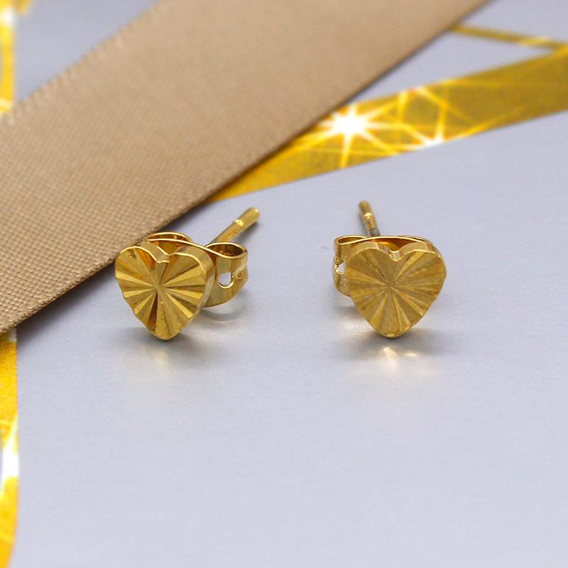 Stud Fashion 18K Gold Plated Ear Studs Heart Earrings For Women Retro Golden Shine 2021 Trend Jewelry, Golden;silver
Stud Fashion 18K Gold Plated Ear Studs Heart Earrings For Women Retro Golden Shine 2021 Trend Jewelry, Golden;silver