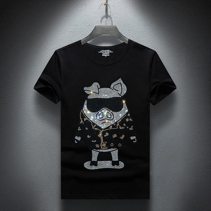 drilling summer short sleeved shinning men t shirt casual rhinestone cotton plus size s 7xl, White;black
drilling summer short sleeved shinning men t shirt casual rhinestone cotton plus size s 7xl, White;black