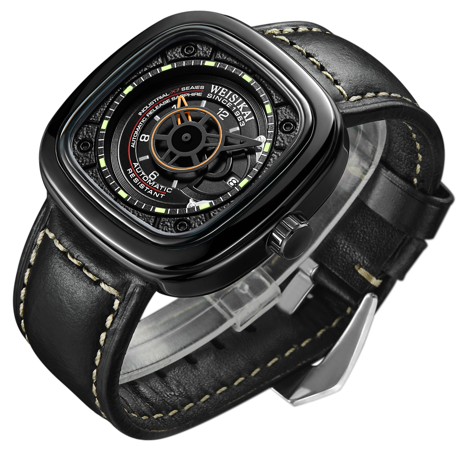 leather band square Mens watches sport casual luminous men watch Automatic wristwatches for male, Gift box
leather band square Mens watches sport casual luminous men watch Automatic wristwatches for male, Gift box