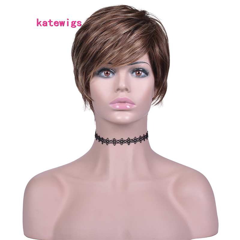 Wigs For Women Short Brown Curly Wig With Bangs Synthetic High Temperature Fiber Natural Hair, Black
Wigs For Women Short Brown Curly Wig With Bangs Synthetic High Temperature Fiber Natural Hair, Black