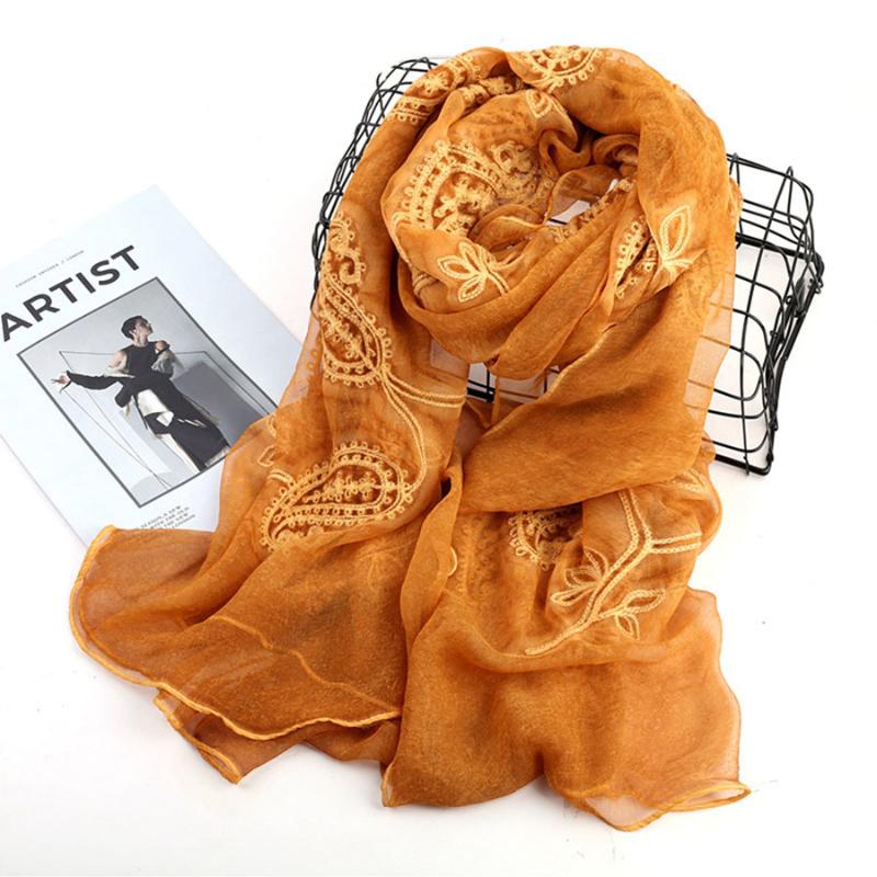 Scarves HanXi Summer Silk Scarf For Women Head Hijab Cotton Linen Embroidery Flower Pashmina Plus Size Shawls Wholesale
Scarves HanXi Summer Silk Scarf For Women Head Hijab Cotton Linen Embroidery Flower Pashmina Plus Size Shawls Wholesale