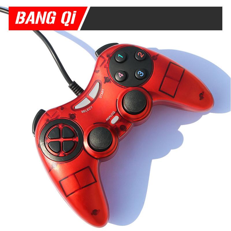 Game Controllers & Joysticks PC Wired USB Handle Computer Double Vibration Live