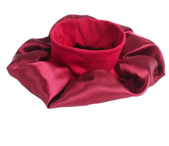 Newly Women's Satin Solid Sleeping Hat Night Sleep Hair Care Bonnet Nightcap For Women Men Unisex Cap bonnet de nuit GC559