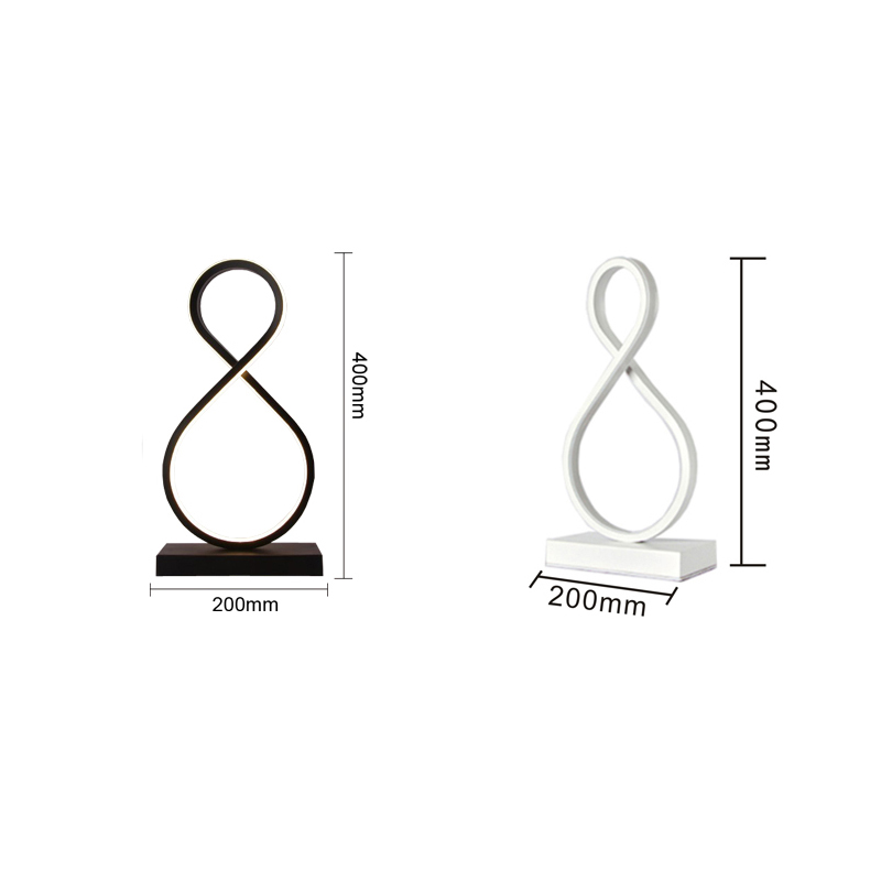 LED Table Lamp 8 Shaped Desk lamp Bedside Night Light for Home Living Room Bedroom Decor Lighting fixtures