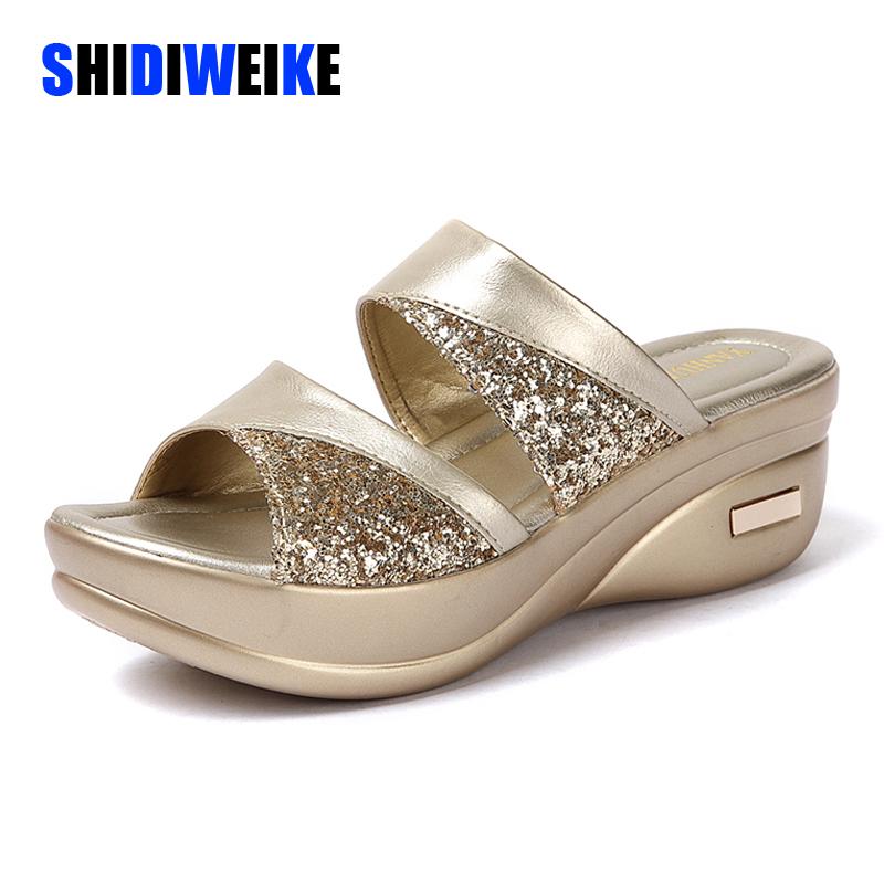 Slippers Women Summer Bling Slipper Ladies PU Leather Wedges Flat Shoes Platform Female Casual Slingbacks Sandals Comfortable Woman, Black
Slippers Women Summer Bling Slipper Ladies PU Leather Wedges Flat Shoes Platform Female Casual Slingbacks Sandals Comfortable Woman, Black