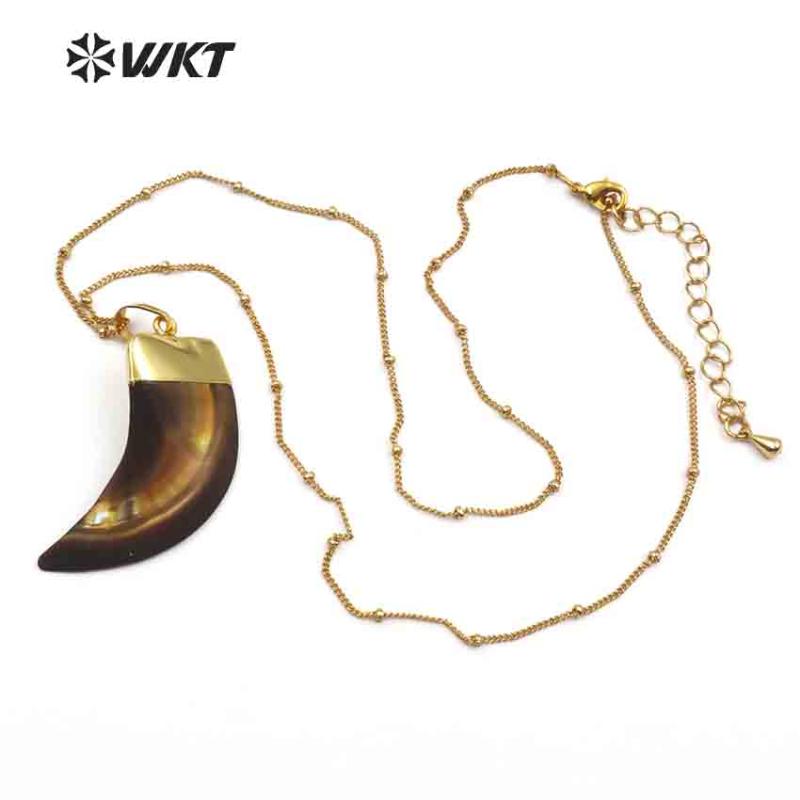 Pendant Necklaces WT-JN053 5pcs Custom Lovely Natural Shell Moon Necklace 24k Gold Strim Decorate For Girl Jewelry Birthday Gift
Pendant Necklaces WT-JN053 5pcs Custom Lovely Natural Shell Moon Necklace 24k Gold Strim Decorate For Girl Jewelry Birthday Gift