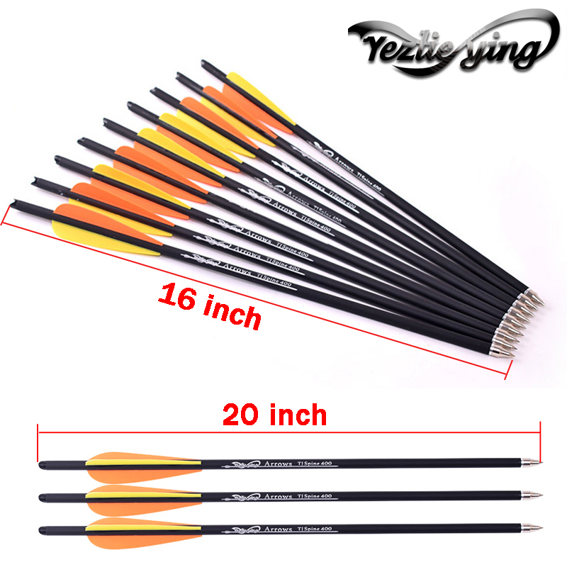 6/12Pcs 16/20 Inches Archery carbon arrows 400 Spine OD 8.8mm with Orange yellow Feather Crossbow bolt Arrowhead for Hunting X0524
6/12Pcs 16/20 Inches Archery carbon arrows 400 Spine OD 8.8mm with Orange yellow Feather Crossbow bolt Arrowhead for Hunting X0524