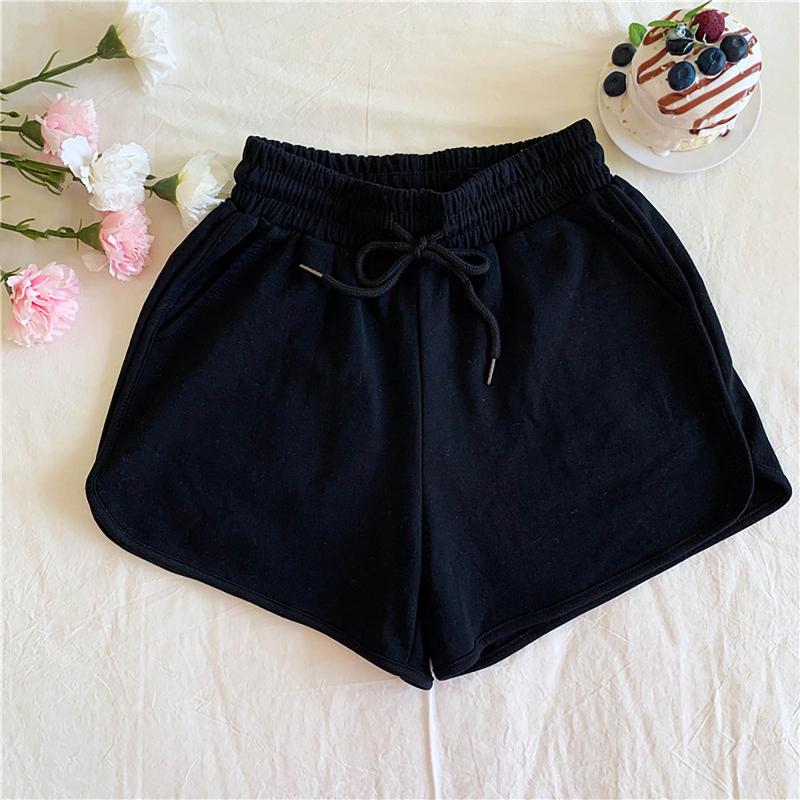 Casual Fashion Women Loose High Waist Ladies Wide Leg Solid Jeans Minimalism Style Workout Short Pants Women's Shorts