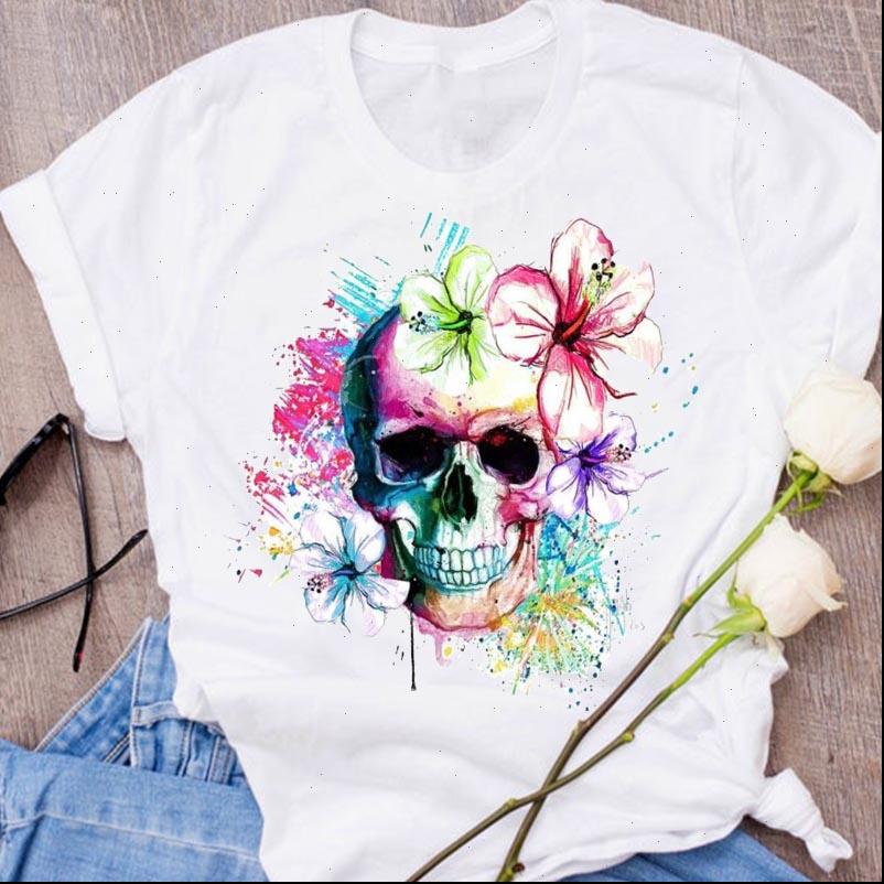 graphic flower skull watercolor cute womens t shirt print halloween clothing clothes tees female, White
graphic flower skull watercolor cute womens t shirt print halloween clothing clothes tees female, White