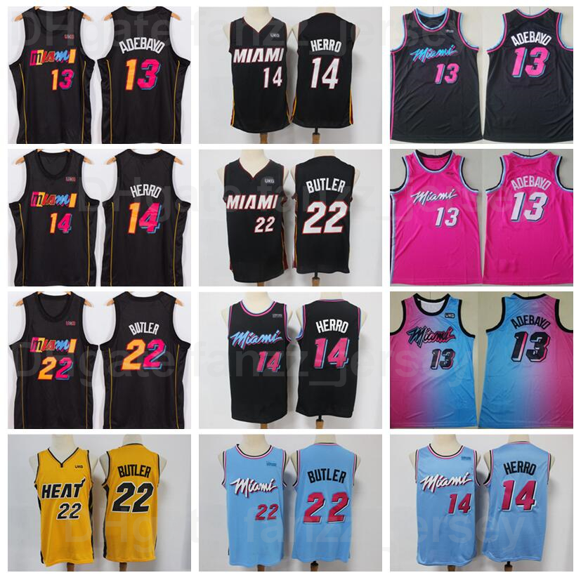 Men Basketball Bam Adebayo Jersey 13 Tyler Herro 14 Jimmy Butler 22 Blue Yellow Black Pink Team Away For Sport Fans Pure Cotton Breathable High Quality On Sale
Men Basketball Bam Adebayo Jersey 13 Tyler Herro 14 Jimmy Butler 22 Blue Yellow Black Pink Team Away For Sport Fans Pure Cotton Breathable High Quality On Sale