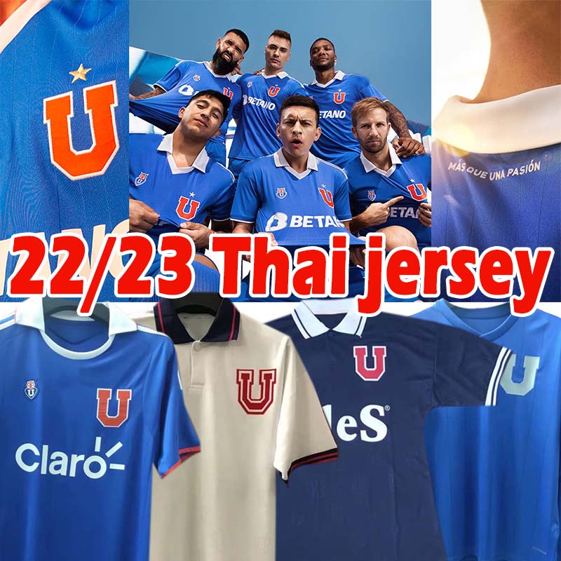 2022 2023 Universidad de Chile soccer jerseys retro home away 1998 2011 Chile 22/23 pre-season blue white men football shirts, 21 22 new patch
2022 2023 Universidad de Chile soccer jerseys retro home away 1998 2011 Chile 22/23 pre-season blue white men football shirts, 21 22 new patch