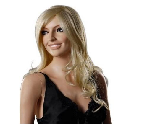 WoodFestival blonde wig long wavy curly hair wigs synthetic fiber wig cheap good quality white women wigs European American style