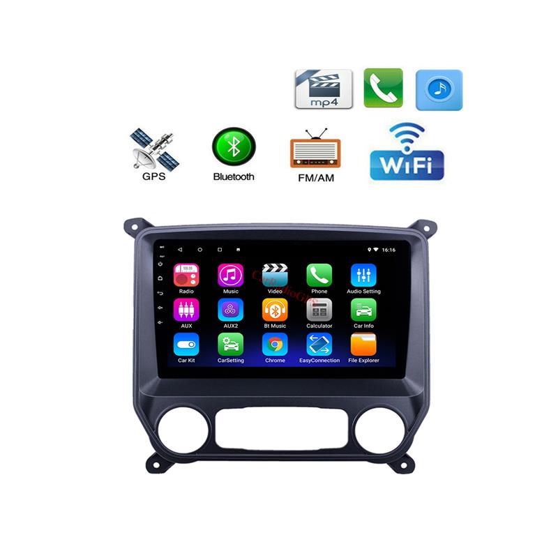 10.1 inch car dvd Android GPS Navigation Radio Player for chevy Chevrolet Colorado 2014-2018 with USB WIFI AUX support DVR