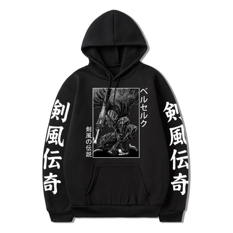 Women's Hoodies & Sweatshirts Anime Hoodie Berserk Print Graphic Sweatshirt Pullover Harajuku Hip Hop Loose Men/Women Streetwear Tops Winter, Black
Women's Hoodies & Sweatshirts Anime Hoodie Berserk Print Graphic Sweatshirt Pullover Harajuku Hip Hop Loose Men/Women Streetwear Tops Winter, Black