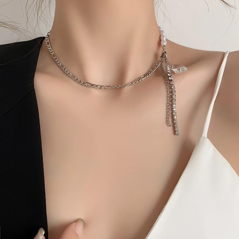 Chokers Round Beads Beaded Chain Stitching Crystal Pendant Tassel Girl Simple Short Necklace For Women Fashion Jewelry Accessories
Chokers Round Beads Beaded Chain Stitching Crystal Pendant Tassel Girl Simple Short Necklace For Women Fashion Jewelry Accessories