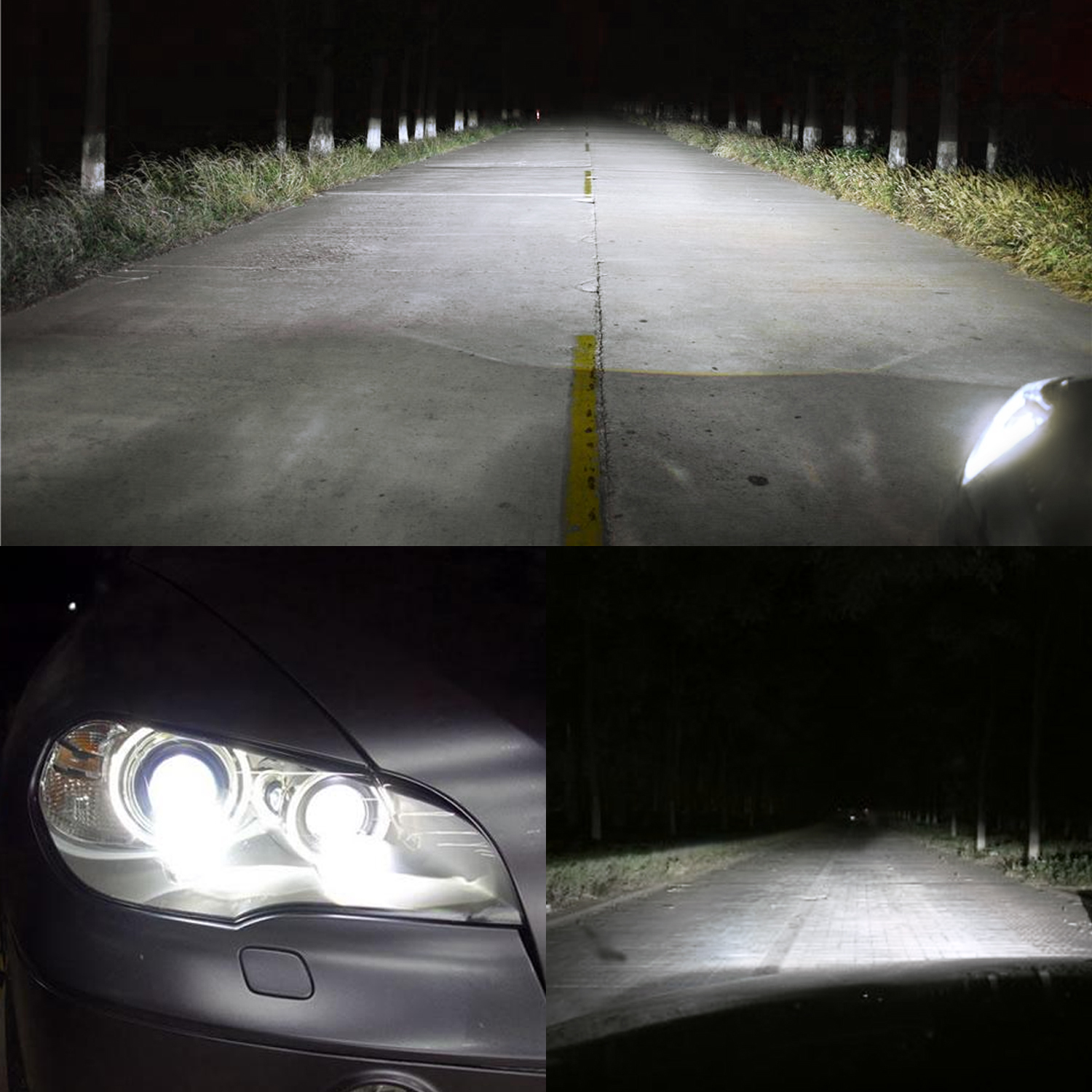 50W H4 Headlight High Low Beam 3570 Chips LED H7 H11 9005 HB3 9006 HB4 6000K White For Car Fog Lamps Super Bright Canbus 12V