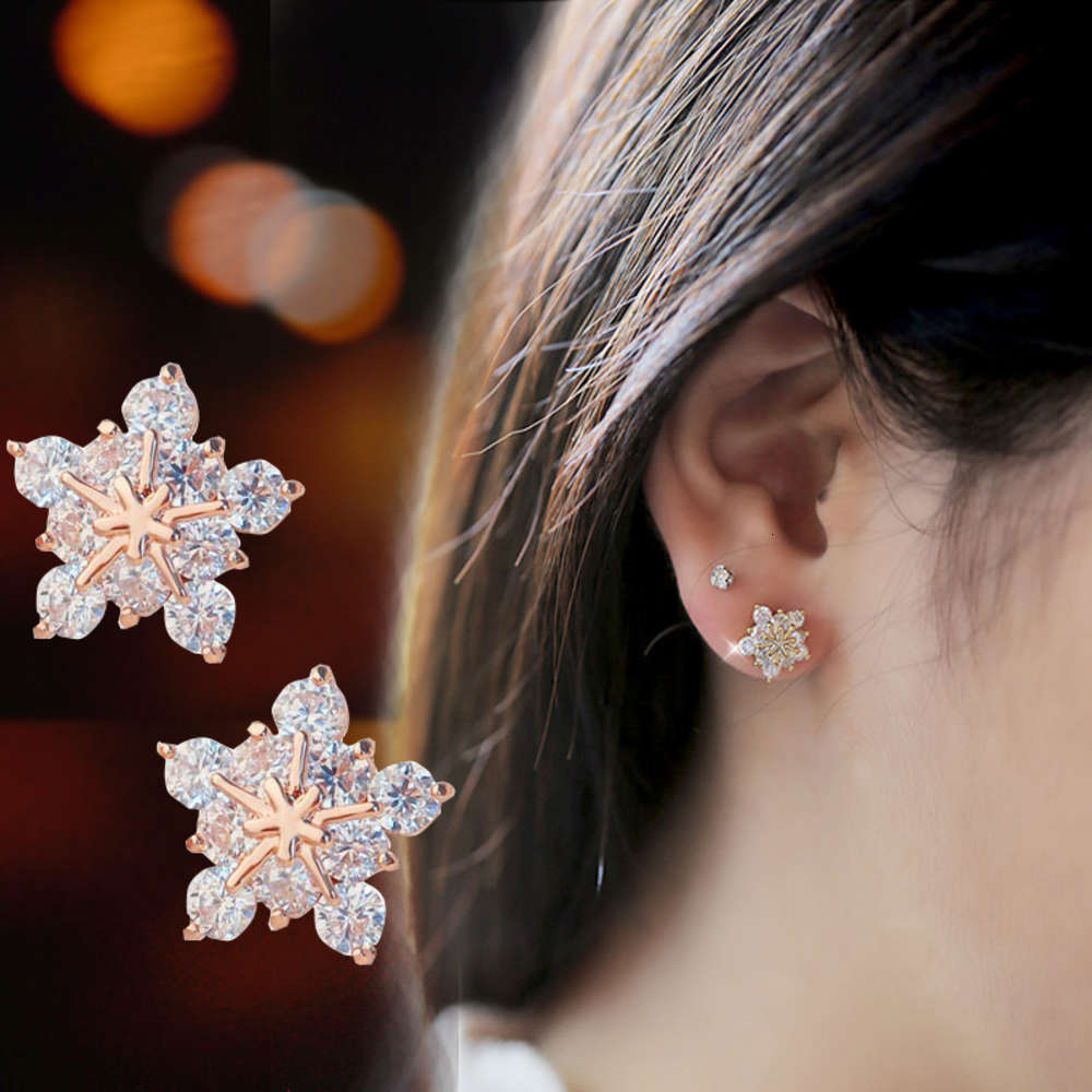 earrings Fashion creative snowflake Zircon for women's fashion sweet plum Crystal Earrings Ear accessories, Golden
earrings Fashion creative snowflake Zircon for women's fashion sweet plum Crystal Earrings Ear accessories, Golden