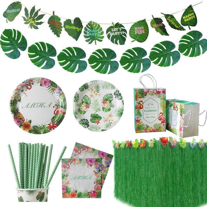 Party Decoration Jungle Birthday Parties Artificial Flowers Palm Leaves Bunting Banner Flamingo Tropical Wedding Decorations
Party Decoration Jungle Birthday Parties Artificial Flowers Palm Leaves Bunting Banner Flamingo Tropical Wedding Decorations