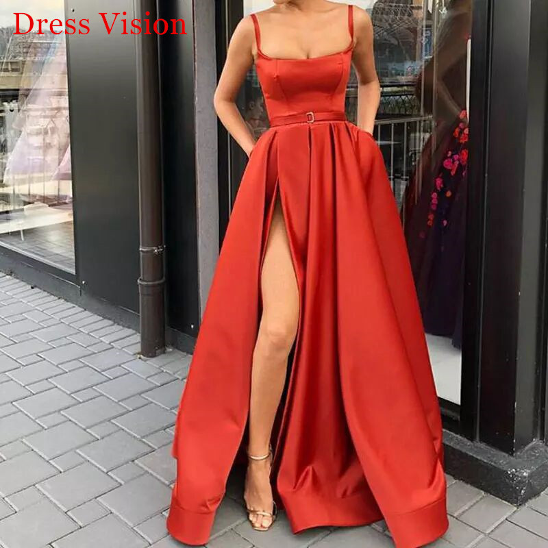 Robe De Soiree Simple Prom Evening Dress Spaghetti Strap Party Gowns Long Frock, White
Robe De Soiree Simple Prom Evening Dress Spaghetti Strap Party Gowns Long Frock, White