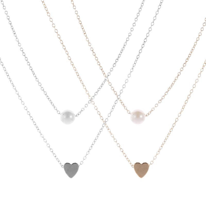 Pendant Necklaces Bohemia Simple Fashion Imitation Pearl Love Heart Double Layer Clavicle Chain Necklace Accessories Female Jewelry Wholesal, Silver
Pendant Necklaces Bohemia Simple Fashion Imitation Pearl Love Heart Double Layer Clavicle Chain Necklace Accessories Female Jewelry Wholesal, Silver