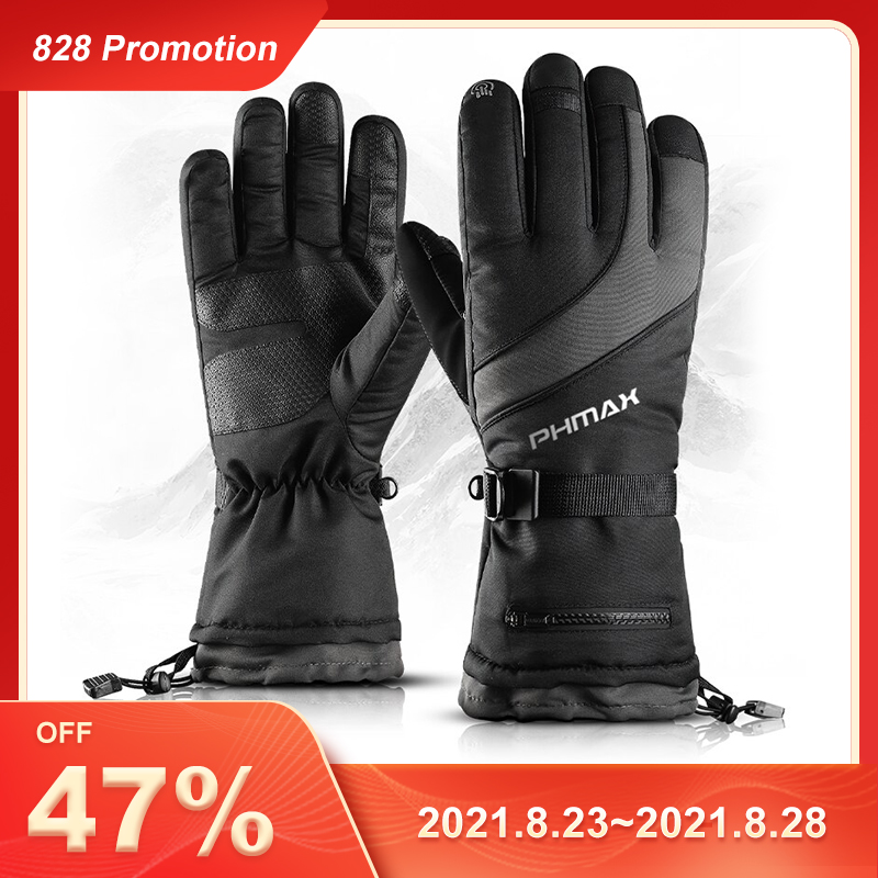 PHMAX Winter Ski Gloves Men Women Thermal Fleece Snowboard Gloves Touchscreen Waterproof Warm Gloves For Skiing Skating Ridingg
PHMAX Winter Ski Gloves Men Women Thermal Fleece Snowboard Gloves Touchscreen Waterproof Warm Gloves For Skiing Skating Ridingg