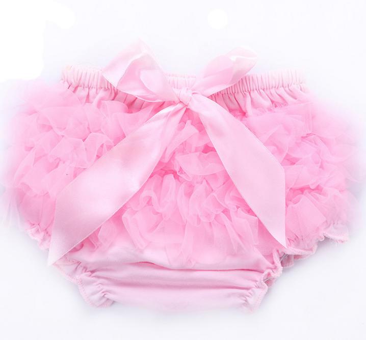 Baby Skirt Ruffles Chiffon Bloomer Tutu Skorts Infant Cotton Bow PP Shorts Kids Lovely Skirt Diaper Cover Underwear Skirts