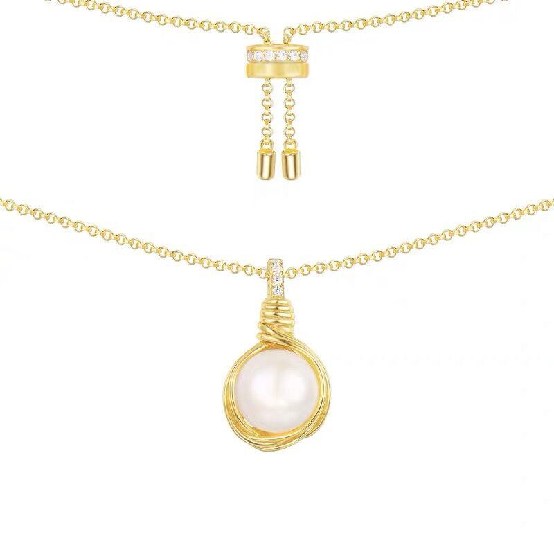 Pendant Necklaces Fashion Yellow Gold Shell Pearl Charm Necklace 1:1 Design LAVENTURIERE Adjustable Chain Choker For Women Wedding Party Jew
Pendant Necklaces Fashion Yellow Gold Shell Pearl Charm Necklace 1:1 Design LAVENTURIERE Adjustable Chain Choker For Women Wedding Party Jew