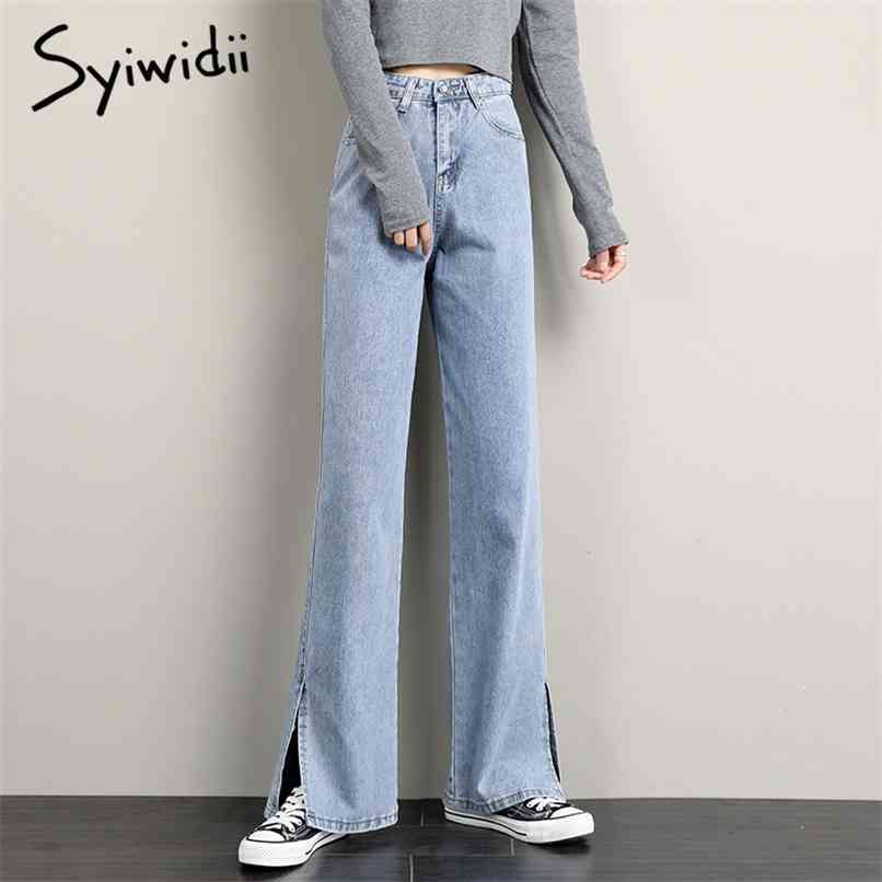 Slit Jeans for Women Thin Denim Flare Pants Bell Bottom High Waisted Vintage Streetwear Sky Blue Summer Clothes 210607
Slit Jeans for Women Thin Denim Flare Pants Bell Bottom High Waisted Vintage Streetwear Sky Blue Summer Clothes 210607