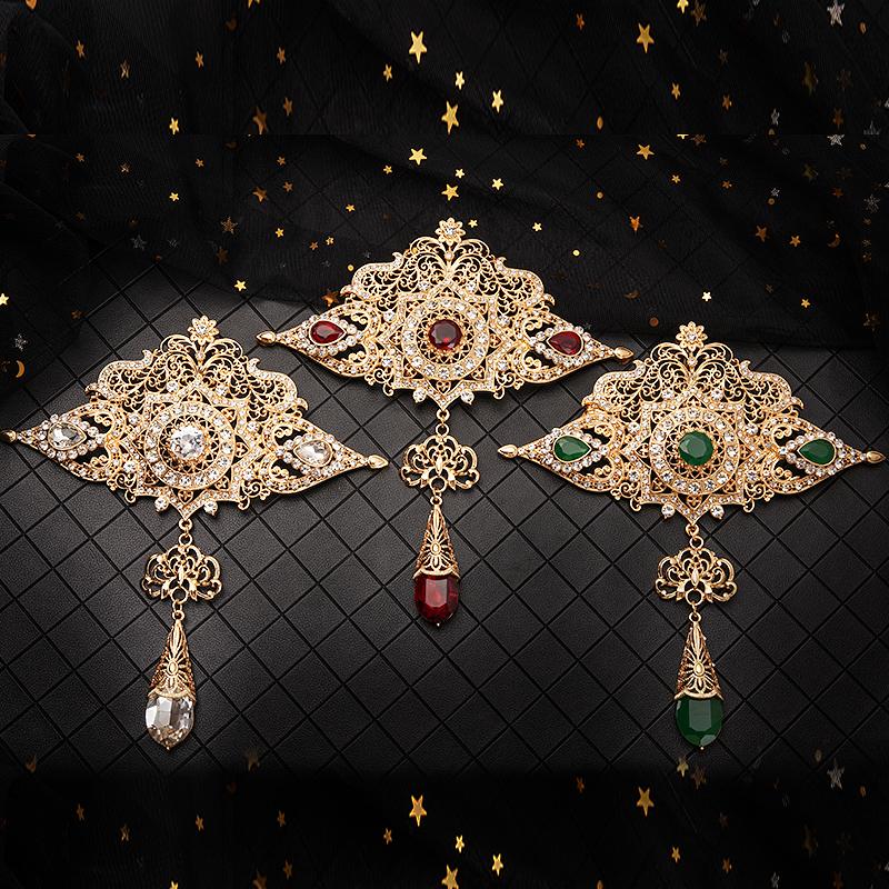 Pins, Brooches Large Size Moroccan Style Jewelry Brooch Classic Hollow Crystal With Rhinestone Arabic Wedding
Pins, Brooches Large Size Moroccan Style Jewelry Brooch Classic Hollow Crystal With Rhinestone Arabic Wedding