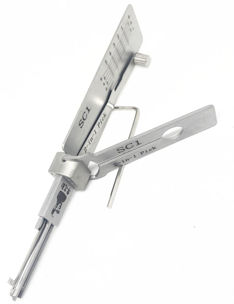 LISHI SC1 2 in 1 Lock Pick for Open Lock Door House Key Opener Lockpick Set Locksmith Tools
LISHI SC1 2 in 1 Lock Pick for Open Lock Door House Key Opener Lockpick Set Locksmith Tools