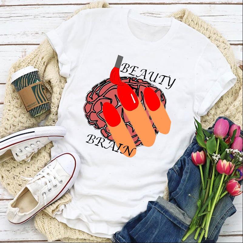 women graphic 90s girl beauty make up fingernail print summer t shirt lady womens clothing clothes tee female, White
women graphic 90s girl beauty make up fingernail print summer t shirt lady womens clothing clothes tee female, White
