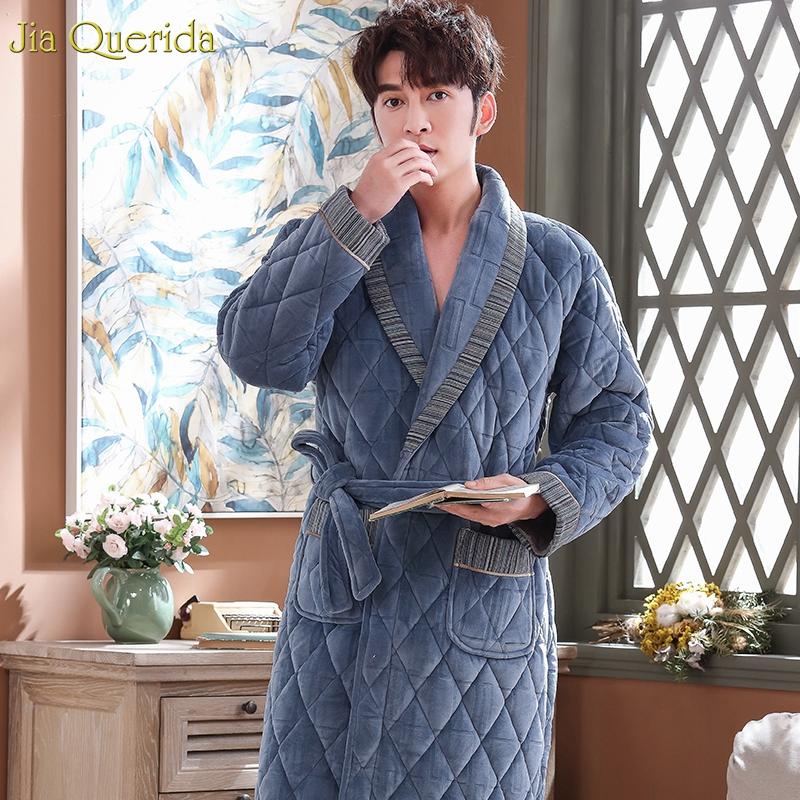 Men's Sleepwear Men Robe Winter Thick Home Wear Long Night Dressing Gown 3 Layer Padded Keep Warm House Coat Luxury Bath Robes Velvet Kimono, 1657
Men's Sleepwear Men Robe Winter Thick Home Wear Long Night Dressing Gown 3 Layer Padded Keep Warm House Coat Luxury Bath Robes Velvet Kimono, 1657