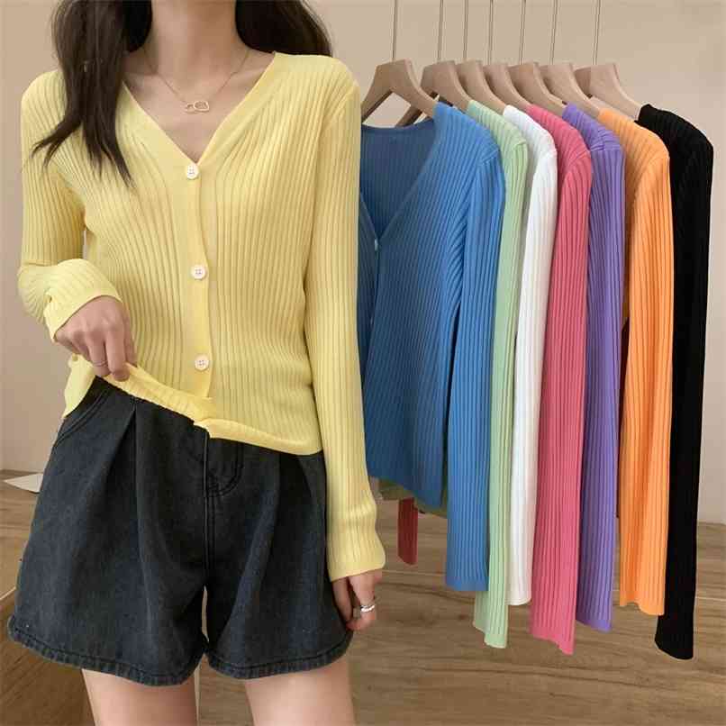 Retro ice silk V-neck knitted cardigan women's sun protection shirt casual tops summer Korean fashion clothing 210520, Green
Retro ice silk V-neck knitted cardigan women's sun protection shirt casual tops summer Korean fashion clothing 210520, Green