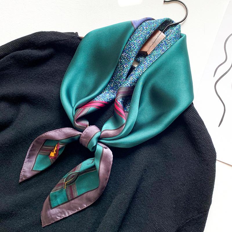 Scarves 2021 Spring Summer Women Silk Scarf Square Shawl And Wrap Lady Hair Neck Plaid Soft Office Bandana Foulard 70cm
Scarves 2021 Spring Summer Women Silk Scarf Square Shawl And Wrap Lady Hair Neck Plaid Soft Office Bandana Foulard 70cm
