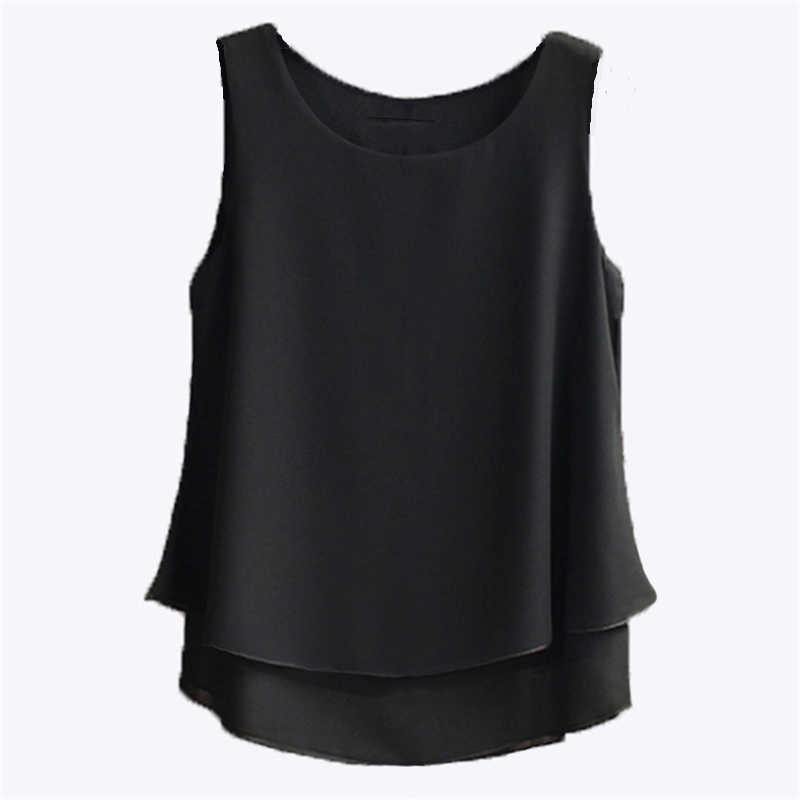Summer Top's Blouse Arrival Summer Sleeveless O-Neck Chiffon Blouse Plus Size 5XL Casual Shirt For Girl Shir 210721, Rose red
Summer Top's Blouse Arrival Summer Sleeveless O-Neck Chiffon Blouse Plus Size 5XL Casual Shirt For Girl Shir 210721, Rose red