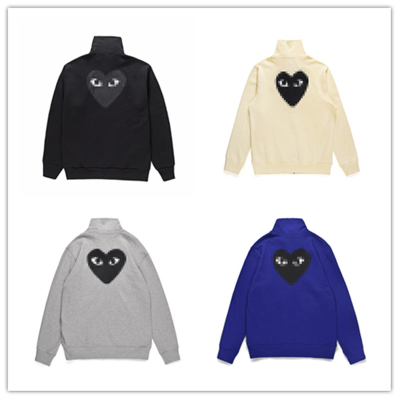 Mens Tracksuit Comm Des Garcons Play Sweater Off Zipper Heart Printing Hoodie for Men White Long Sleeve Cotton Warm Windbreaker Hip Hop CDG Women Clothes winter Coats
Mens Tracksuit Comm Des Garcons Play Sweater Off Zipper Heart Printing Hoodie for Men White Long Sleeve Cotton Warm Windbreaker Hip Hop CDG Women Clothes winter Coats