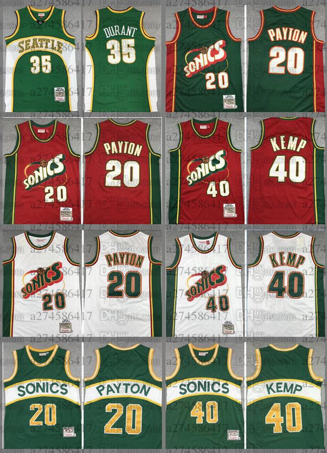 Men S-6XL basketball Jersey 35 Durant 11 Schrempf 20 Payton 34 Allen 40 Kemp &N Hardwoods Classics retro Jerseys
Men S-6XL basketball Jersey 35 Durant 11 Schrempf 20 Payton 34 Allen 40 Kemp &N Hardwoods Classics retro Jerseys