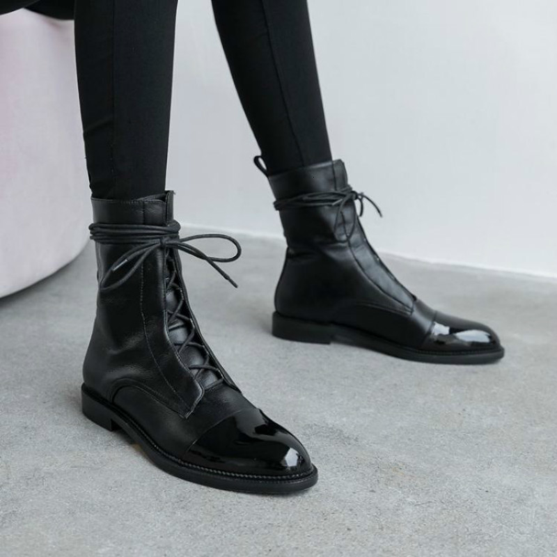 dress shoes south korea 100 british comfortable tie leather tip low heel martin boot woman flat bottom short ibeq, Black
dress shoes south korea 100 british comfortable tie leather tip low heel martin boot woman flat bottom short ibeq, Black