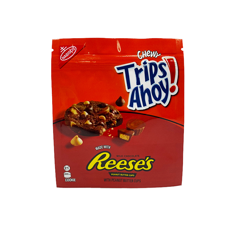 Edibles packaging plastic pouch bag 600 mg Trips Ahoy cookie mylar bags milk chocolate reeses flavor
Edibles packaging plastic pouch bag 600 mg Trips Ahoy cookie mylar bags milk chocolate reeses flavor