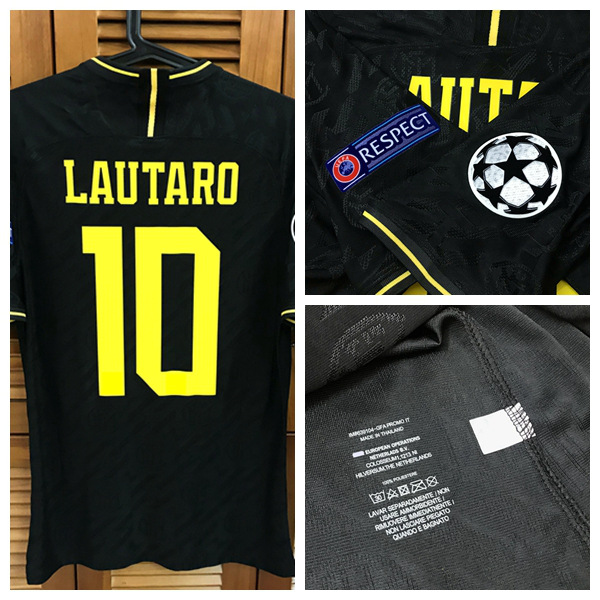 19/20 int Match Worn Player Issue 2rd away Shirt Jersey Short sleeves Lukaku Lautaro Football Custom Patches Sponsor, Black
19/20 int Match Worn Player Issue 2rd away Shirt Jersey Short sleeves Lukaku Lautaro Football Custom Patches Sponsor, Black