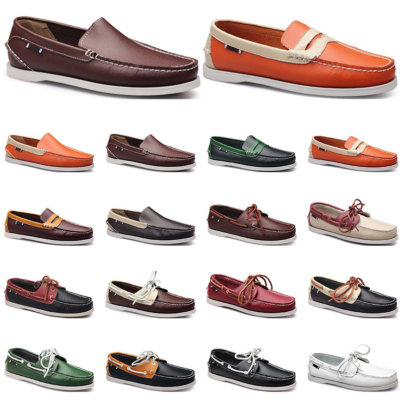 Womens sneakers Sailing shoe mens casual leather shoes black white red green orange brown outdoor trainers size 38-45 twenty, 14
Womens sneakers Sailing shoe mens casual leather shoes black white red green orange brown outdoor trainers size 38-45 twenty, 14