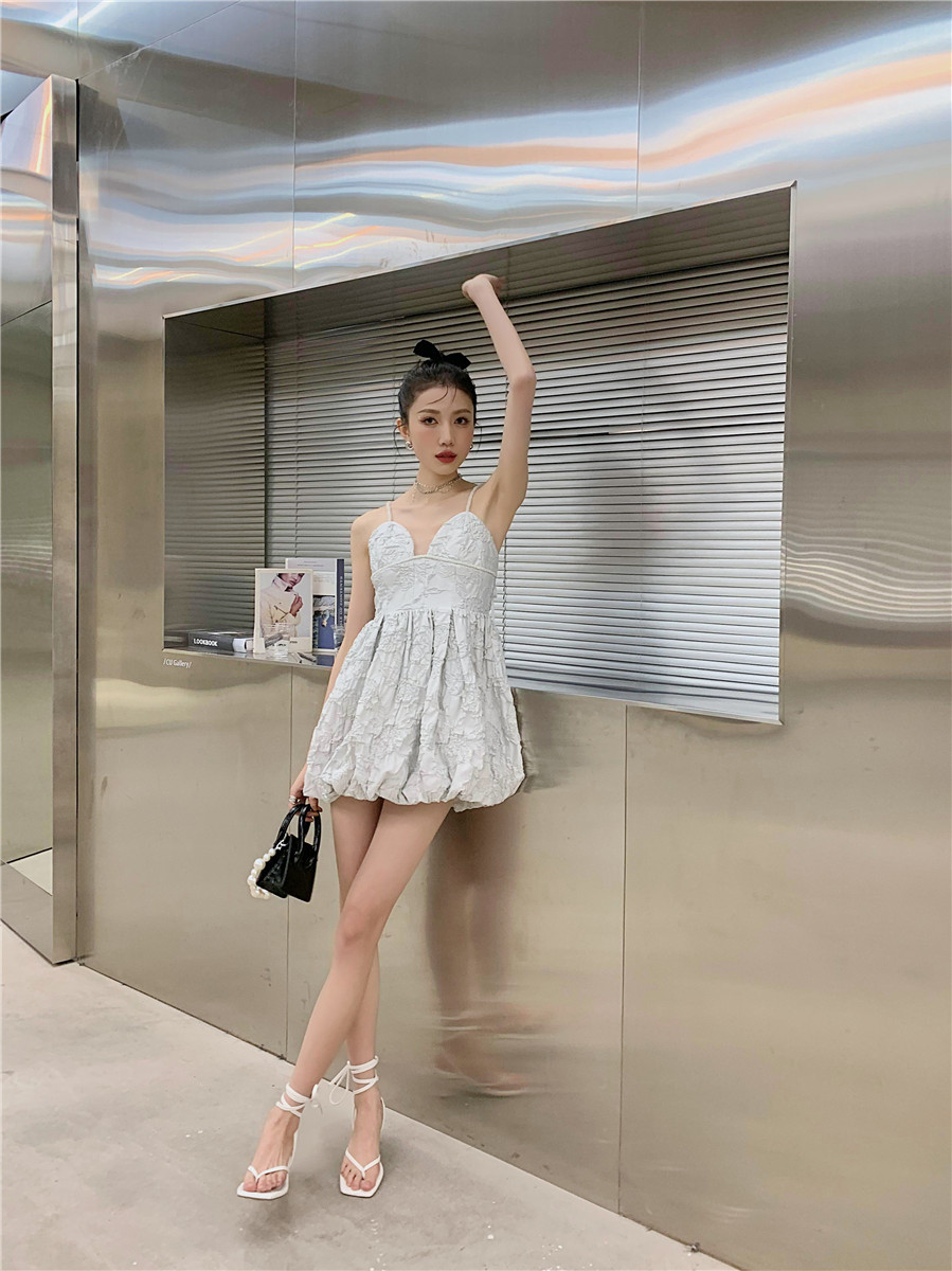 Ice Blue Texture Slip Dress For Women Summer Tunic Party Evening Mini Spaghetti Strap Cami Dresses Ruched Elegant 210427